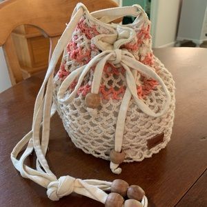 Roxy Crocheted Crossbody Bag